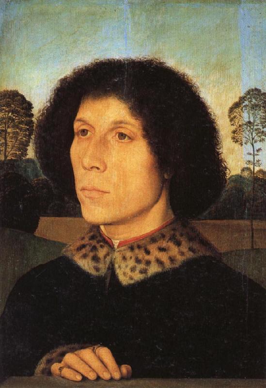 Portrait of a Man in a Landscap, Hans Memling